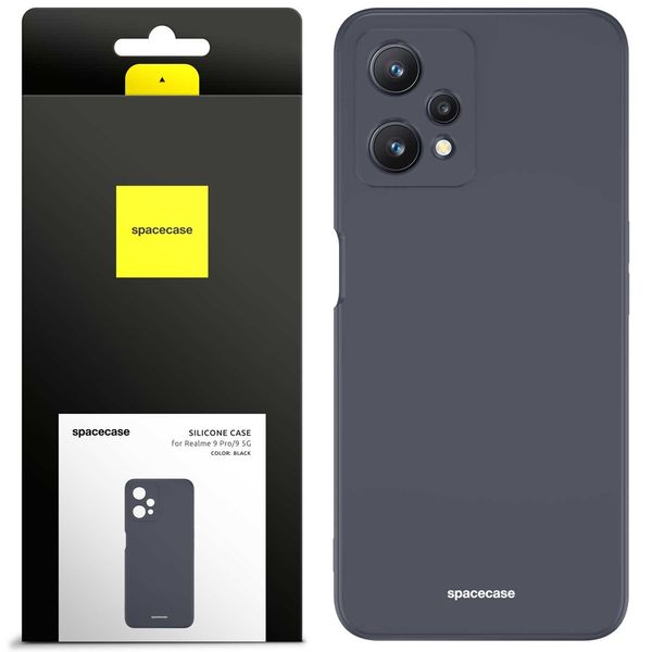 Spacecase Silicone Case Realme 9 Pro/9 5G black zdjęcie 1