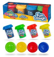 masa plastyczna fun dough 4 kolory 224g colorino