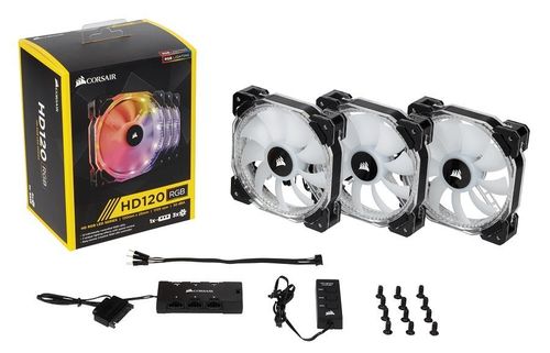 Fan HD120 High Performance RGB LED PWM with Controller Three Pack na Arena.pl