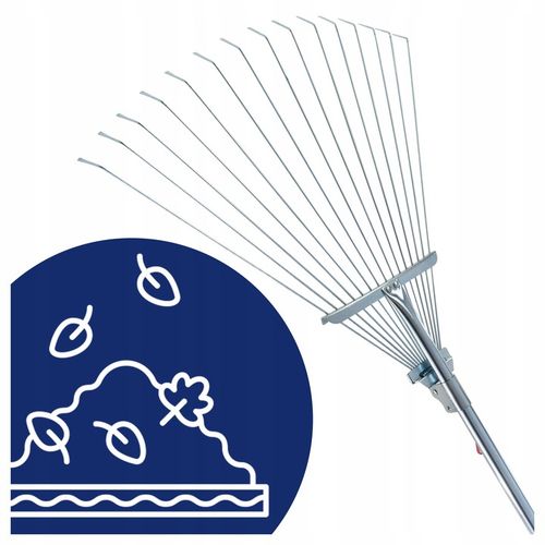 Grabie do liści wachlarzowe druciane regulowane metalowy rączka na Arena.pl