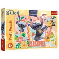 Puzzle - 100 - Stitch i przyjaciele w akcji - Disney - Trefl 16495