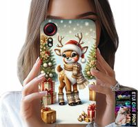 ETUI DO SAMSUNG GALAXY XCOVER 7 - RENIFER, WZORY BOŻONARODZENIOWE + SZKŁO