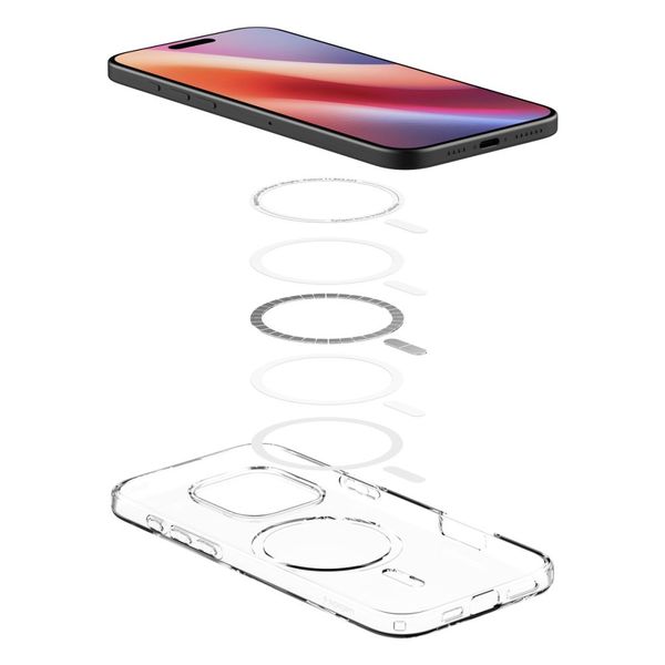 spigen liquid crystal mag magsafe iphone 16 pro max clear zdjęcie 5