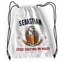 Plecak Dla Sebastiana Sportowy Szkolny Worek Torba Z Nadrukiem Ze Zdjęciem
