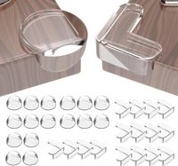 Ochrona krawędzi dla niemowląt przezroczyste 32szt silikonowe nakładki