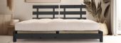 Łóżko Drewniane 180x200 Aisha Black Pascall + stelaż