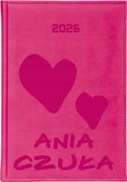 TYGODNIOWY Kalendarz A6 2026 książkowy z imieniem DLA DZIEWCZYNY