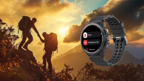 Wytrzymały Hammer Smartwatch 2 wodoodporny GPS SOS Duża bateria na Arena.pl