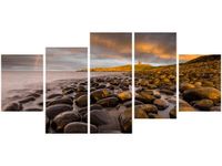 70CM 150CM OBRAZ 5 ELEM ZAMEK DUNSTANBURGH JONATHAN COMBE ŚCIENNY