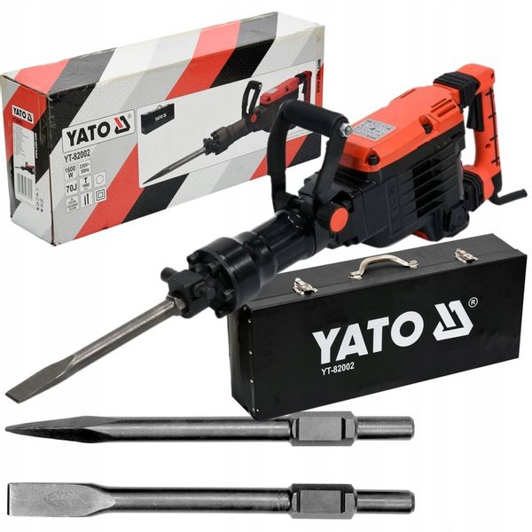 YATO MŁOT WYBURZENIOWY 70J CHŁODZONY OLEJEM YT-82002 HEX 1600W BETON ŻELBET zdjęcie 4
