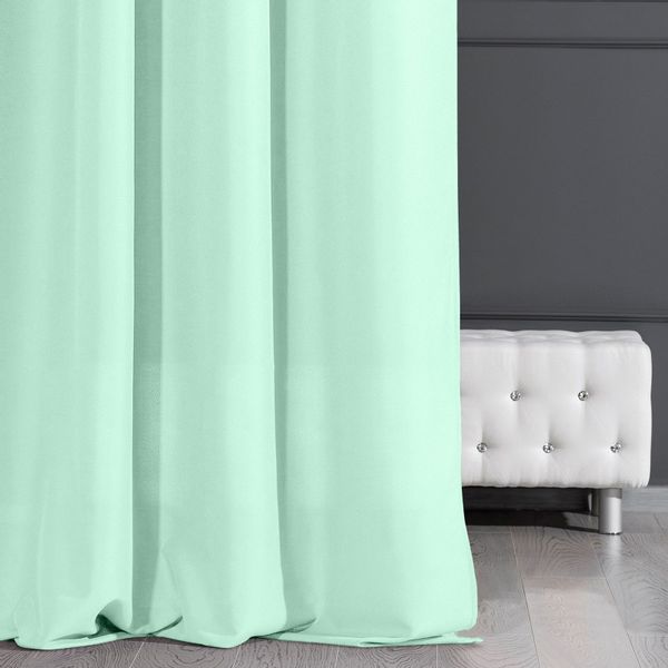 Zasłona gotowa na przelotkach ADORE 140x250 Design91 jasnomiętowy zdjęcie 8