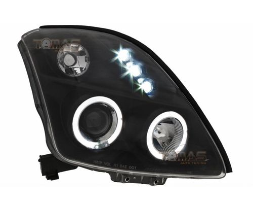 Reflektory Lampy przednie Suzuki Swift Ringi Black na Arena.pl