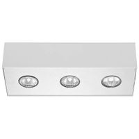 Downlight LAMPA sufitowa CARSON 5575 Nowodvorski prostokątna OPRAWA metalowa spot biała srebrna