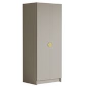 Szafa BOSTON 100 cm - pojemna garderoba - KASZMIR+ZŁOTY