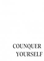 Plakat 50x70cm Z Napisami Nowoczesny Cytat  Counquer Yourself