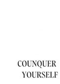 Plakat 50x70cm Z Napisami Nowoczesny Cytat  Counquer Yourself