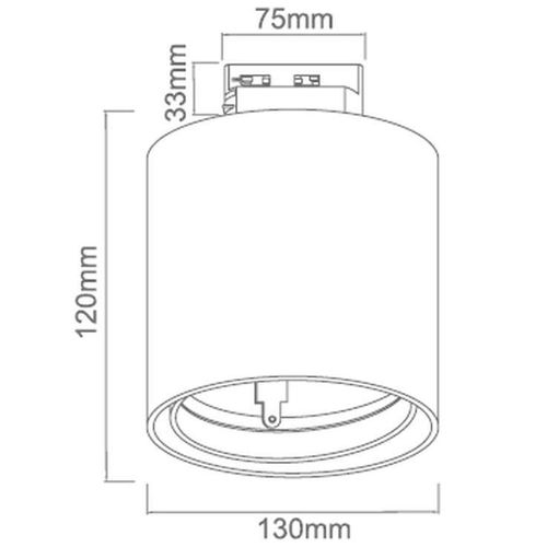 LAMPA sufitowa Neo Bianco Mobile Track+UFO BI Orlicki Design metalowa OPRAWA do systemu szynowego 1-fazowego biała na Arena.pl