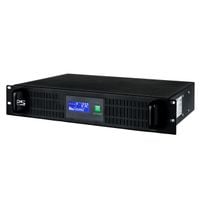 CCTVups-2U-1200-LCD: UPS RACK 2U 1200VA/720W 2x7Ah, Schuko+IEC , USB