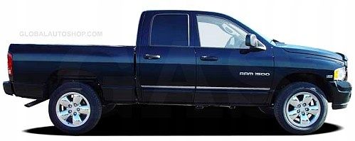 DODGE RAM - Listwy CHROM na drzwi boczne dekoracyjne chromowane na Arena.pl