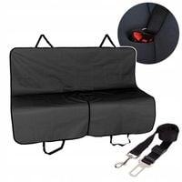 MATA dla psa do samochodu Z OTWORAMI NA PASY BEZPIECZEŃSTWA + SMYCZ NA PASY