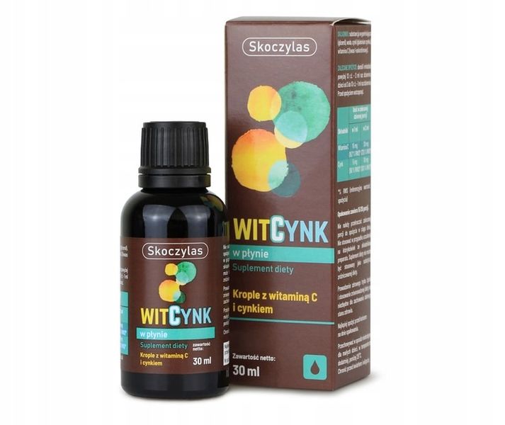 Witamina C Skoczylas WitCynk 30ml Krople z Witaminą C Cynkiem Na Odporność zdjęcie 2