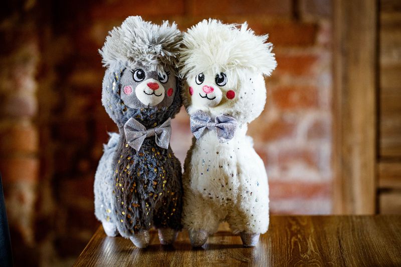 INNOGIO GIO-828 Plush Alpaca gray 30cm zdjęcie 4