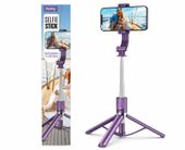 SETTY Kijek Selfie Stick Bezprzewodowy ze statywem fioletowy