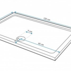 Brodzik Breno 80 x 120 Black na Arena.pl