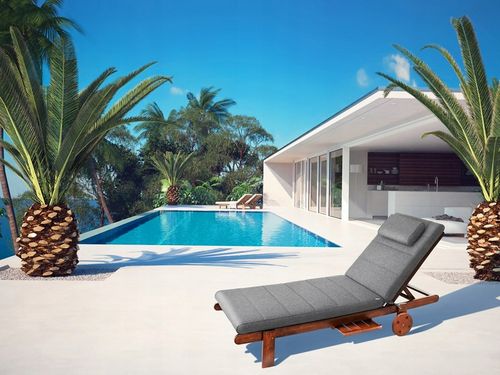 Materac Leżanka Poducha do ogrodu na leżak 204x60 na Arena.pl