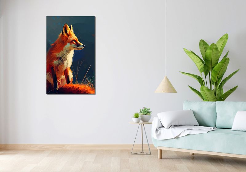 Obraz 60x100cm Spojrzenie Lisicy zdjęcie 2