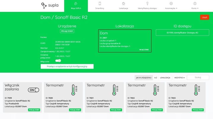 SONOFF BASIC R2 Wifi CZUJNIK TEMPERATURY DS18B20 1x3mb SUPLA zdjęcie 4