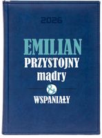 KALENDARZ A5 2026 DZIENNY KSIĄŻKOWY Z NADRUKIEM PREZENT DLA CHŁOPAKA + IMIĘ