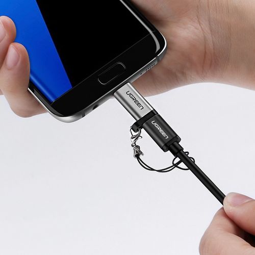 adapter przejściówka z usb-c na micro usb - szary na Arena.pl