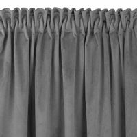 CURT/HOM/VILA/VELVET/PLEAT/D/50/F/30/CHARCOAL/200x225