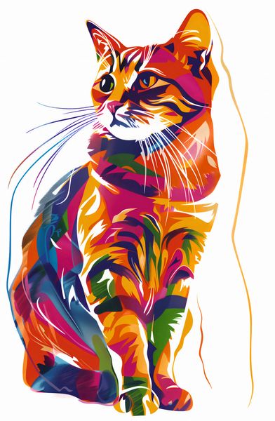 Plakat 53x81cm Nasycony Kot zdjęcie 1