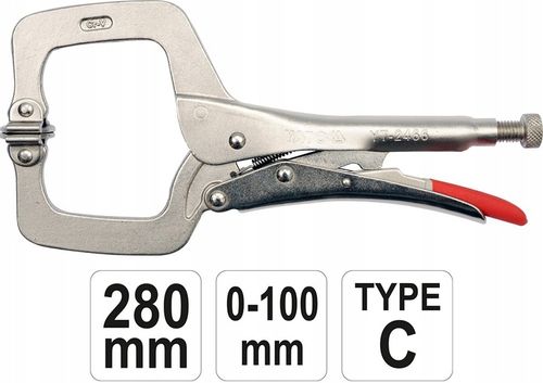 Szczypce zaciskowe, klamrowe typu C 280 mm YATO (YT-2466) na Arena.pl