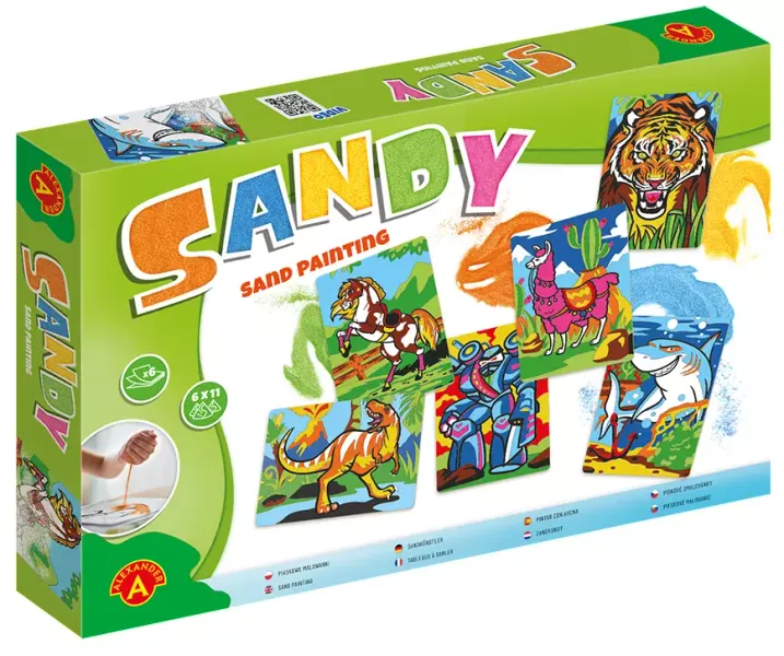 Sandy. Piaskowe Malowanki - głowa tygrysa zdjęcie 1
