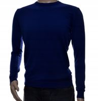 Sweter męski okrągły pod szyją XL granatowy