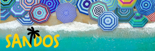 Parasol plażowy ogrodowy  w paski z kotwą i filtrem UV na Arena.pl