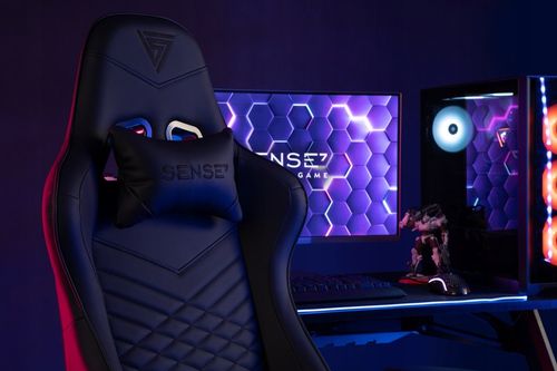 Fotel Gamingowy Biurowy Ekoskóra Regulowany Sense7 na Arena.pl