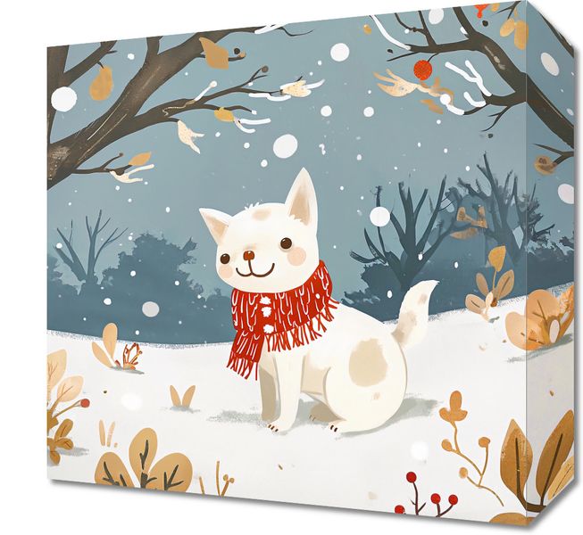 Obraz 30x30cm Śnieżny Kompan zdjęcie 1