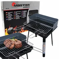 GRILL OGRODOWY WĘGLOWY PRZENOŚNY SKŁADANY turystyczny na nóżkach ruszt