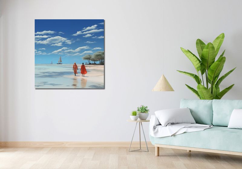 Obraz 90x90cm Spokój w Piaskach zdjęcie 2