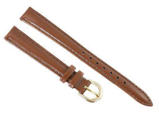 Pasek do zegarka - Skóra 12 mm - Jasny brąz zdjęcie 3