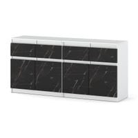 Komoda Nowoczesna Duża Szafka Do Salonu 160cm Biała San Sebastian Sypialnia