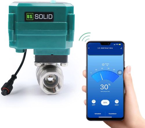 Zawór kulowy elektryczny U.S. Solid 1” WiFi smart ze stali nierdzewnej na Arena.pl