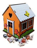 domek - pudełko na cukierki  19,5 x 15 cm.             P1109