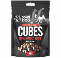JOHN DOG Soft Cubes koreczki 95% wołowina szwajcarska przysmak psa 120g
