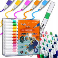 FLAMASTRY PISAKI AKRYLOWE DO RÓŻNYCH POWIERZCHNI 24szt Acrylic Marker