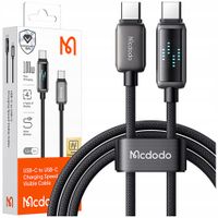 MCDODO KABEL USB-C SZYBKIE ŁADOWANIE DO SAMSUNG APPLE USB TYP C 100W 1M LED